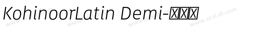 KohinoorLatin Demi字体转换